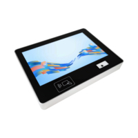 DEWO RK3568 Panel PC 10.1-Inci untuk Dinding, Tahan Air IP66, Pemindai QR, Pembaca NFC, Memori 2GB/4GB/8GB, ROM 32G/64G, Industrial