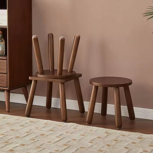 Square Solid Wood Beech Wood <b>Small</b> Low <b>Stool</b> Living Room Bedroom Shoe Changing <b>Stool</b> Modern Simplicity Design <b>Wooden</b> Seat - Product Image 4