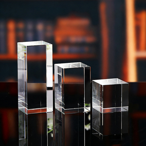 Hot Sale Blank <strong>Real</strong> K9 <strong>Crystal</strong> 669 Size Glass Cube for 3D Laser Engraving Xtool UV Machine <strong>Crystal</strong> Manufacture Supplier - Product Image 1