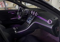 Juego de 8 Piezas de Luces Ambientales para Auto con Control de Pantalla de 64 Colores para Mercedes Benz Clase C W206 (2022-2025)