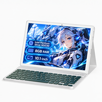 En stock, tablette tactile PC 10,1 pouces Intel N5030 8 Go 128 Go Windows 11 avec support de clavier gratuit, ordinateur portable 2 en 1