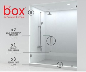 IKMA factory produttore 8-12mm occhiali da bagno senza cornice porta doccia accessori hardware scatola set <span class=keywords><strong>per</strong></span> porta in vetro - Product Image 5