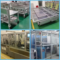 Profilé en aluminium de haute qualité pour usine industrielle, ligne d'assemblage industrielle, profilé en aluminium 4040 4048 40120, fente en T, fente en V