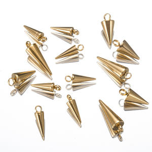 स्टेनलेस स्टील शंकु पेंडर स्पाइक रिवेट बेड्स पंक चार्म्स ड्रॉप इयररिंग्स सजावट पेंडेंट गहने बनाने की आपूर्ति - Product Image 5