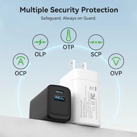 Merryking Échantillon gratuit PD 45W PD 20 W Chargeur UKCA Chargeur double port