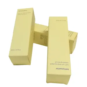 Kotak kemasan kertas perawatan kulit kosmetik logo kustom ramah lingkungan cetakan kotak kertas karton putih lipat