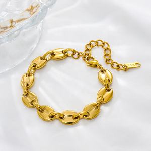 Bijoux classiques personnalisés en acier inoxydable et titane <span class=keywords><strong>de</strong></span> haute qualité <span class=keywords><strong>Bracelet</strong></span> <span class=keywords><strong>de</strong></span> grains <span class=keywords><strong>de</strong></span> <span class=keywords><strong>café</strong></span> vintage - Product Image 5