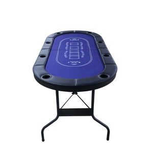 Foldable Texas Hold Em Poker Table 8-Player With Cup Holder Multi Multi-Player Chip <strong>Roulette</strong> Octagonal Games Board Games Table - Product Image 6