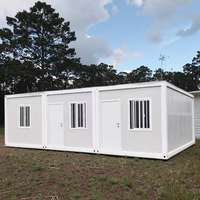Maison conteneur mobile préfabriquée moderne et détachable de 20 pieds, une chambre, pour dortoir de travailleurs, atelier rapide et salle à manger