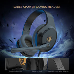 SADES Cpower Auriculares ultraligeros Over-Ear Pc Ps4 Mobile Multi-Platform Wire Gamer Auriculares para juegos con micrófono - Product Image 3