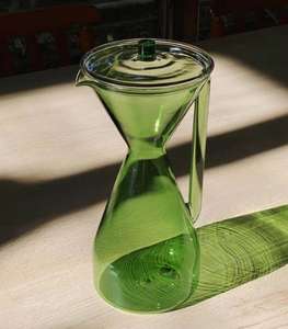 Machine à café personnalisée en gros <span class=keywords><strong>Carafe</strong></span> en verre borosilicaté avec filtre sans papier réutilisable goutteur - Product Image 2