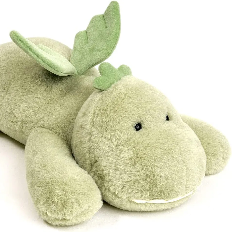 custom eco-friendly kawaii soft dinosaur dino plushie weighted plush stuffed toys for boys girls kids gifts