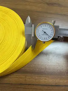 Желтый цвет волокна армированный плоский шланг ПВХ шланг для воды