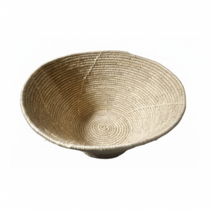 Panier de rangement rond en jute de luxe pour fruits et légumes Cuisine durable Pièce maîtresse multifonctionnelle écologique - Product Image 1