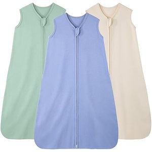 100% coton doux bébé sac de couchage léger 0.5 Tog Double moyen fermeture éclair couverture portable pour nouveau-nés <span class=keywords><strong>18</strong></span>-<span class=keywords><strong>36</strong></span> mois été - Product Image 6