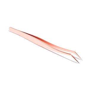 Pinces à extensions de cils personnalisées OEM, en acier inoxydable, pointe en fibre, pinces à extensions de cils - Product Image 1