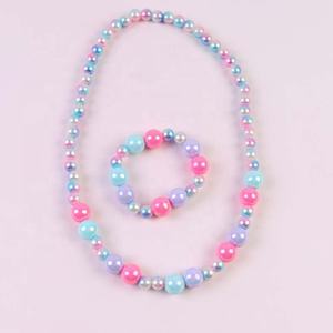 Sweet girls flower collana bracciale in plastica gioielli regalo di compleanno per neonate - Product Image 2