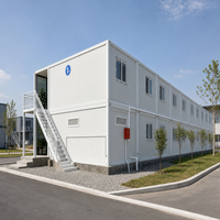 Maison conteneur modulaire préfabriquée en kit 20/40 pieds, extensible, avec panneaux sandwich, design contemporain, pour usage multifonctionnel