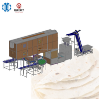 Ligne de production de tortillas de farine entièrement automatique QINLI, haute capacité 8000 pièces/h, machine à former la pâte pour boulangerie commerciale