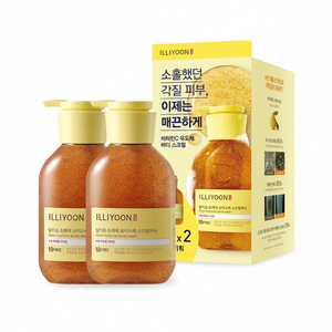 ILLIYOON Good Quality Fresh Moisture <b>Scrub</b> Wash 400ml*2ea Set Freshly Formulated <b>Bodys</b> Treatments - Product Image 2