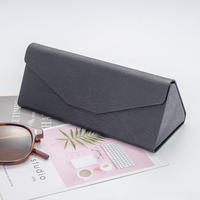 Boîte à lunettes triangulaire pliable, étui à lunettes de soleil pliable