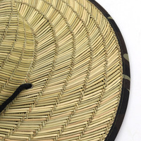 Chapeau de soleil unisexe personnalisé avec logo, style Panama en herbe naturelle, idéal pour la pêche, le surf, les voyages quotidiens et la plage, avec ruban et corde.