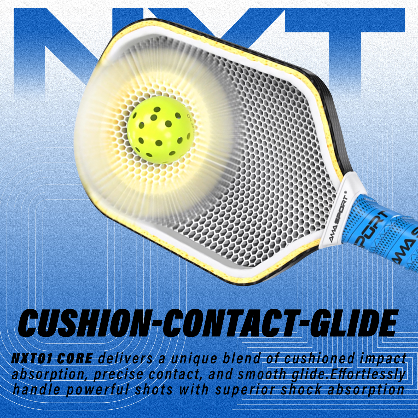 AMA Sport NXT 01 Pickleball Paddle - Premium Carbon Fiber