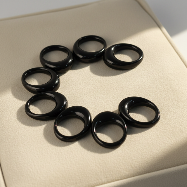 Custom Onyx Gemstone Ring and Earring Designs High-quality Gemstone Supplier Mass Production of Natural Loose Gemstones
