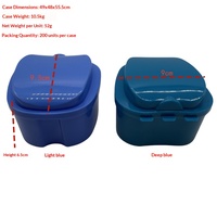 Boîte dentaire personnalisable avec logo, multi-usages, pour accessoires de blanchiment des dents, étui de bain pour prothèses dentaires en plastique pour clinique dentaire