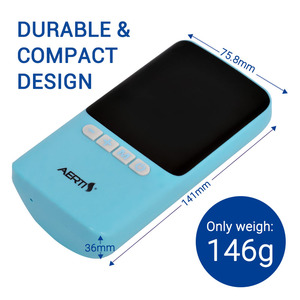 <span class=keywords><strong>เครื่อง</strong></span><span class=keywords><strong>วัด</strong></span><span class=keywords><strong>ออกซิเจน</strong></span>แบบพกพา AERTI สีฟ้า 146 กรัม <span class=keywords><strong>เครื่อง</strong></span>ตรวจจับออกซิเจนสำหรับ POC - Product Image 4