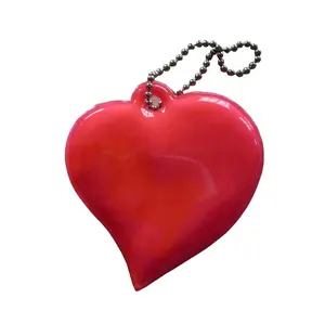 לב בצורת רעיוני PVC Keychain רעיוני קולב