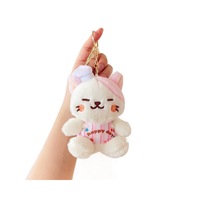 En gros : Poupées chatons, figurines chat pour la pâtisserie, décorations de sac, poupées de dessin animé, porte-clés en peluche, porte-clés en peluche exquis, cadeau pour enfants