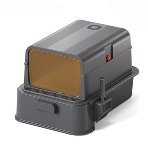 Großhandel Umweltfreundliche Katzentoilette mit Hohem Rand Spritzwassergeschützt Plastik-Katzenklo - Product Image 1