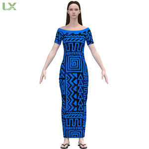 Abito polinesiano estate stampa etnica hawaiana modello design <span class=keywords><strong>abbigliamento</strong></span> traspirante tribale - Product Image 3