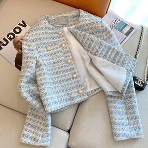 Jaket Pendek Wanita Musim Semi Terbaru, Gaya Sosialita Prancis Mewah, Atasan Lengan Panjang - Product Image 1