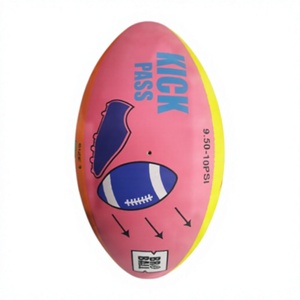 Ballon de rugby professionnel personnalisé cousu à la main pour les tournois et l'entraînement, respectueux de l'environnement - Product Image 1