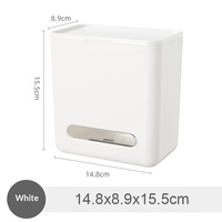 Boîte de rangement à chaussures murale sans perçage, grande capacité, avec film plastique de conservation et filtre de cuisine