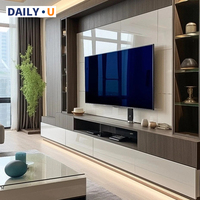 Meuble TV haut de gamme en bois massif noyer pour salon, usage agricole et hospitalier, personnalisable, croquis de conception gratuits, compatible avec les téléviseurs de 60 à 64 pouces