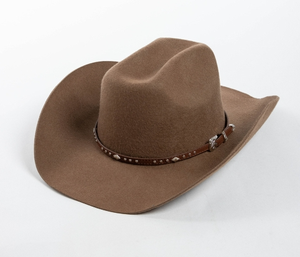 A111904 Chapeau haut de forme 100 % laine de haute qualité, design classique, style cowboy occidental, élégant, formel et décontracté, toutes saisons - Product Image 1