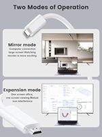 Câble Type-C nickelé 4K 60Hz blanc 1,8 m en PVC tressé pour adaptateur convertisseur HDTV et Switch