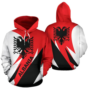Sweat-shirts et pulls à capuche pour hommes avec motif drapeau et carte de l'Albanie, impression aigle, survêtements de <span class=keywords><strong>mode</strong></span>, hauts de sport à capuche pour hommes - Product Image 2