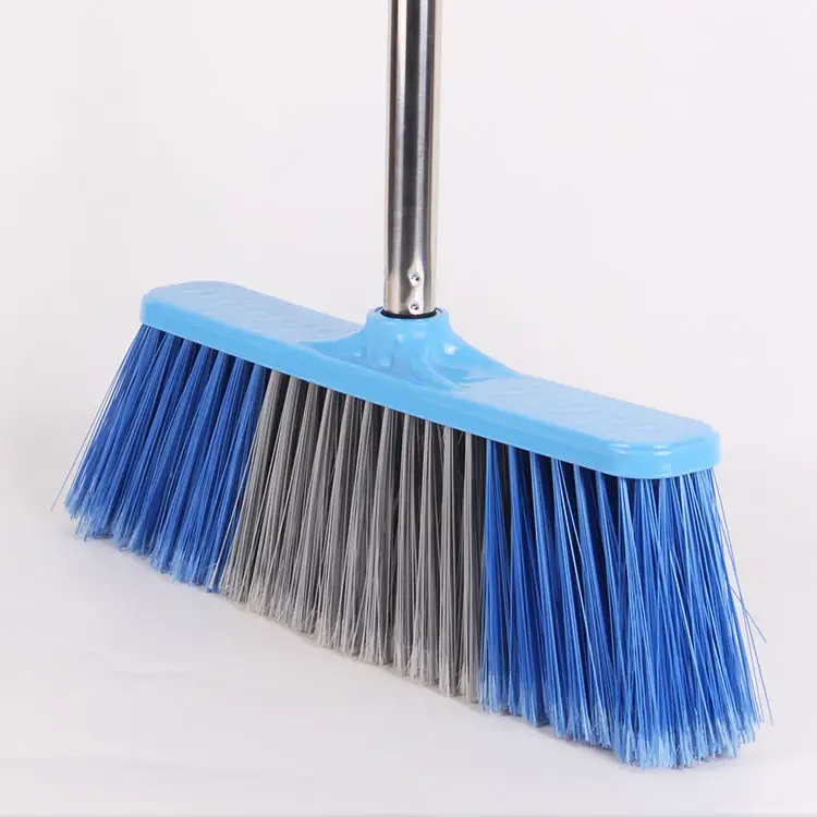 wholesale cheap clean floor water metal long handle brush plastic household supplier china manufacturers stick plastic broom