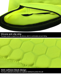 Protector de Espinilla de Fútbol Personalizado con Logotipo, Manga de Compresión <span class=keywords><strong>para</strong></span> Pantorrilla, Almohadillas de Espinilla Suaves de EVA con Diseño de Panal de Abeja - Product Image 4