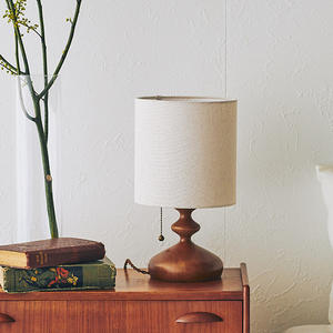 Lámpara de Mesa Vintage de Madera Maciza, Estilo Japonés <span class=keywords><strong>Chabi</strong></span>-Sabi, Luz Ambiental, Estilo Nostálgico y Retro Wabi-Sabi para el Hogar - Product Image 2