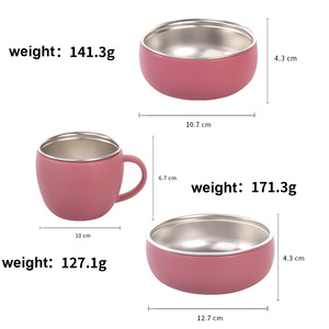 Nuevo Set de Alimentación para Bebés Ecológico, No Tóxico, con Fuerte Succión, Diseño Estampado, Acero Inoxidable y Silicona, Capacidad de 400 ml, Certificado <span class=keywords><strong>CE</strong></span> - Product Image 5