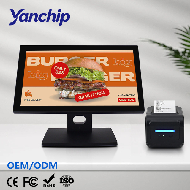 Windows POS Systems 18.5 Inches Cash Register I5 6th Gen8+128G Touch Screen All-in-one Computer Machine for Supermarket Retail
