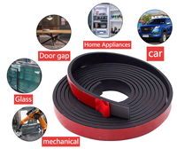 Bande d'étanchéité universelle en mousse EPDM en forme de T pour voiture, auto-adhésive, pour coupe/soudure, isolation phonique