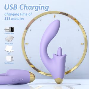Vibratore 3 in 1 Regolabile per Clitoride e Punto G con 9 Modalità di Stimolazione, in Silicone Medicale, Giocattolo Sessuale per Donne - Product Image 5