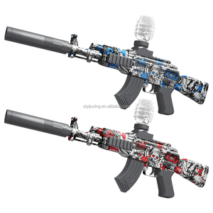 AK47 Graffiti elettrico <span class=keywords><strong>Gel</strong></span> palla per pistola giocattolo 66cm <span class=keywords><strong>di</strong></span> lunghezza doppia modalità (Auto e manuale) sicuro per il gioco all'aperto materiale ABS per i bambini - Product Image 1