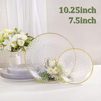 Vente en gros de plaques de marquage à chaud jetables, assiettes épaisses de style occidental pour fêtes, vaisselle de voyage extérieure sans lavage